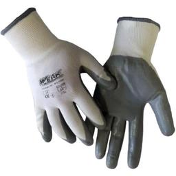 Перчатки рабочие Werk WE2108 с серым нитриловым покрытием размер 8 (39379)