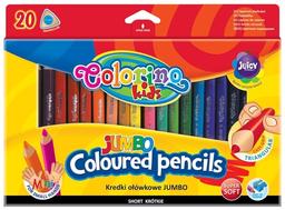 Олівці кольорові Colorino Jumbo, з точилкою, 20 кольорів, 20 шт. (32971PTR)