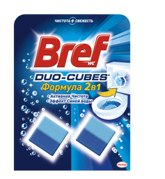 Туалетный блок для унитаза Bref Duo-Cubes, 100 г