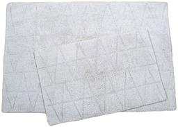 Набор ковриков Irya Kinsey silver, 90х60 см и 60х40 см, светло-серый (2000022200455)