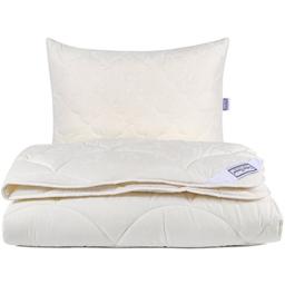 Одеяло с подушкой Lotus Home Cotton Extra, полуторное, молочное (svt-2000022304122)