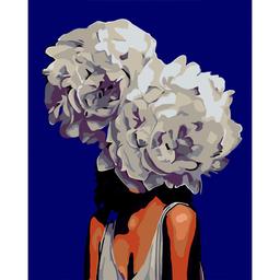 Картина за номерами ZiBi Art Line Квіти у волоссі 40х50 см (ZB.64225)