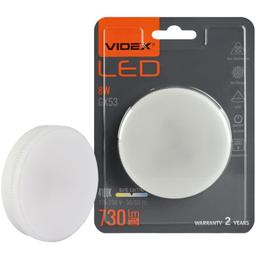 Світлодіодна лампа Videx LED GX53 8W 4100K (VL-GX53-08534)