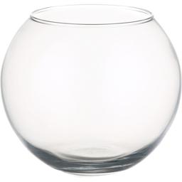Ваза Pasabahce Flora шар, стеклянная, 16 см, прозрачная (45068)