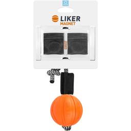 Мячик Liker Magnet 7 с комплектом магнитов, 7 см, оранжевый (6290)