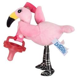 Игрушка-держатель для пустышки Dr. Brown's Фламинго, 0-12 мес., розовый (AC153-P6)