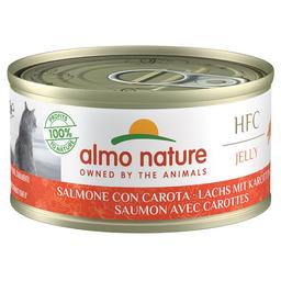 Влажный корм для кошек Almo Nature HFC Cat Jelly, с лососем и морковью, 70 г (5032H)