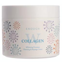Очищающий массажный крем для лица Enough W Collagen whitening premium Cleansing & Massage Cream Осветление, 300 мл