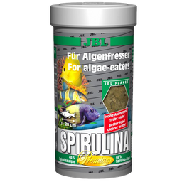 Премиум корм для растительноядных пресноводных и морских рыб JBL Spirulina, 1 л