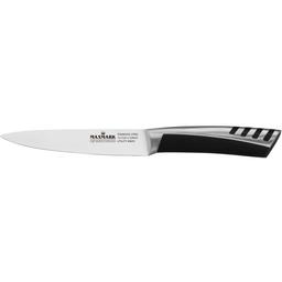 Кухонный нож Maxmark, 12,7 см, серебристый с черным (MK-K52)