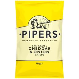 Чипсы Pipers Crisps с сыром чеддером и луком 150 г