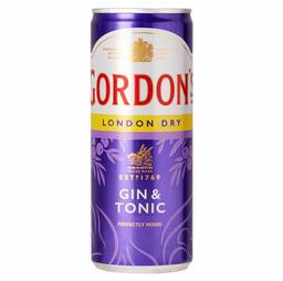 Напій слабоалкогольний Gordon's Gin & Tonic з/б, 0,25 л, 6,4% (878966)