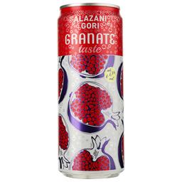 Винний напій Alazani Gori Granate, червоний, напівсолодкий, 6,9%, 0,33 л, з/б