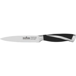 Кухонный нож Maxmark, 12,7 см, серебристый с черным (MK-K72)