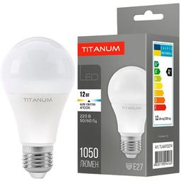 LED лампа Titanum A60 12W E27 4100K 220V (TLA6012274)
