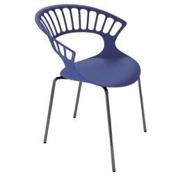 Кресло Papatya Tiara, база катафорез, пурпурный (4823044305957)