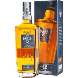 Віскі Label 5 Blended Scotch Whisky 12 yo 40% 0.7 л, у подарунковій упаковці