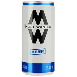 Вино Most Wanted Malbec, красное, сухое, 0,187 л, ж/б