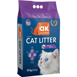 Наполнитель бентонитовый AKcat Compact Cat Litter Запах лаванды, 10 кг/11.8 л