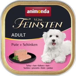 Вологий беззерновий корм для собак Animonda Vom Feinsten Adult Turkey + Ham, з індичкою та шинкою, 150 г