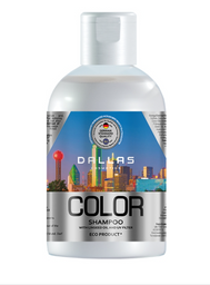 Шампунь для фарбованого та пошкодженого волосся Dallas Cosmetics Color Protect з лляною олією та УФ-фільтром, 1000 мл (723369)