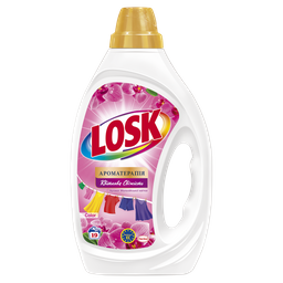 Гель для прання Losk Колор Ароматерапія масла та аромат Малазійської квітки, 855 мл