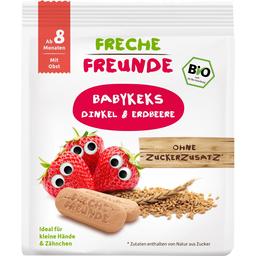 Детское органическое печенье Freche Freunde с Клубникой, 100 г (100019)