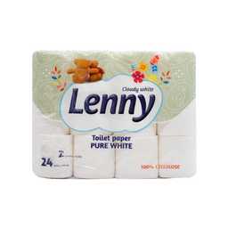 Туалетная бумага Lenny, двухслойная, 24 рулона