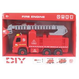 Пожарная машина с лестницей Kaile Toys, с отверткой (KL802-1)