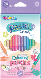 Набор цветных двусторонних карандашей CoolPack Пастель,12 шт. (87737PTR)