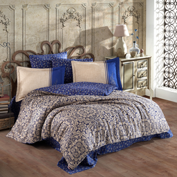 Комплект постельного белья Hobby Exclusive Sateen Leona, евростандарт, синий