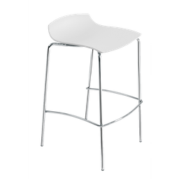 Барный стул Papatya X-Treme BSS, белый (4823044305377)