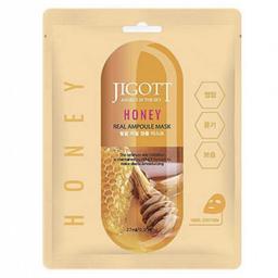 Тканинна маска для обличчя Jigott Real Ampoule Mask Honey Мед, 27 мл