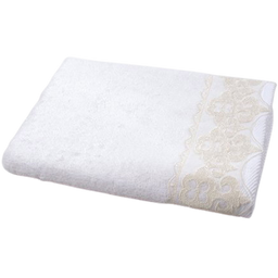 Полотенце Maxstyle Damask, 90х50 см, белый (8340)