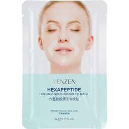 Патчі для носогубної зони Venzen Hexapeptide Collagenous Wrinkles Mask 5 г