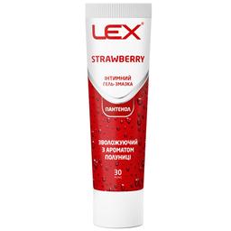 Інтимний гель-змазка Lex Strawberry зволожувальний, з ароматом полуниці, 30 мл (LEX Gel_Strawberry_30 ml)
