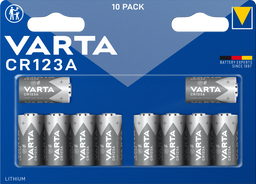 Батарейка Varta CR 123A Bli, 3 V, 10 шт. (6205301461)