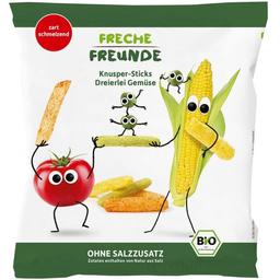 Снеки органічні Freche Freunde кукурудзяно-рисові, Овочевий мікс, 30 г (524213)