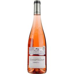 Вино Chateau de Champteloup AOP Cabernet d'Anjou, рожеве, напівсухе, 0,75 л
