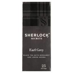 Чай чорний Sherlock Secrets Earl Grey, з ароматом бергамоту та лимону, 25 пакетиків (920158)