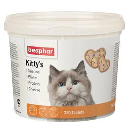 Вітамінізовані ласощі Beaphar Kitty's Mix для котів з таурином та біотином, сиром та протеїном, 750 т