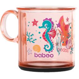 Чашка с нескользящим дном Baboo Sea Life, 12+ мес., 170 мл, розовая (8-140)