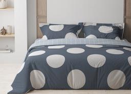 Комплект постельного белья ТЕП Happy Sleep 335 Circle євро синий с белым (2-03796_25557)