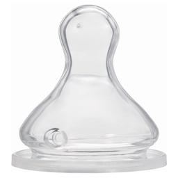 Силіконова соска Baby-Nova, ортодонтична, для широкого горлечка, для молока, 0+ міс., 2 шт. (3961016)