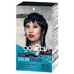 Стійка крем-фарба для волосся got2b Color Rocks 322 Вугільно-чорний, 142.5 мл
