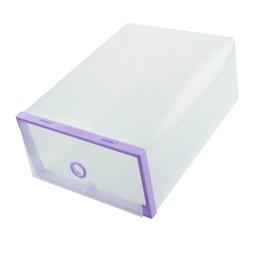 Пластиковий контейнер для взуття Supretto, складаний, фіолетовий (4746-0004)