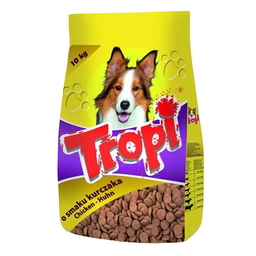 Сухий корм для дорослих собак Tropi, з куркою, 10 кг