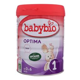 Органічна молочна суміш BabyBio Optima 1, для дітей 0-6 міс., 800 г