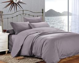 Комплект постельного белья Home Line, сатин люкс, 220х200 см, серый (155263)