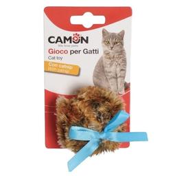 Игрушка для кошек Camon Помпон, с ароматом кошачьей мяты, 6,5 см, в ассортименте